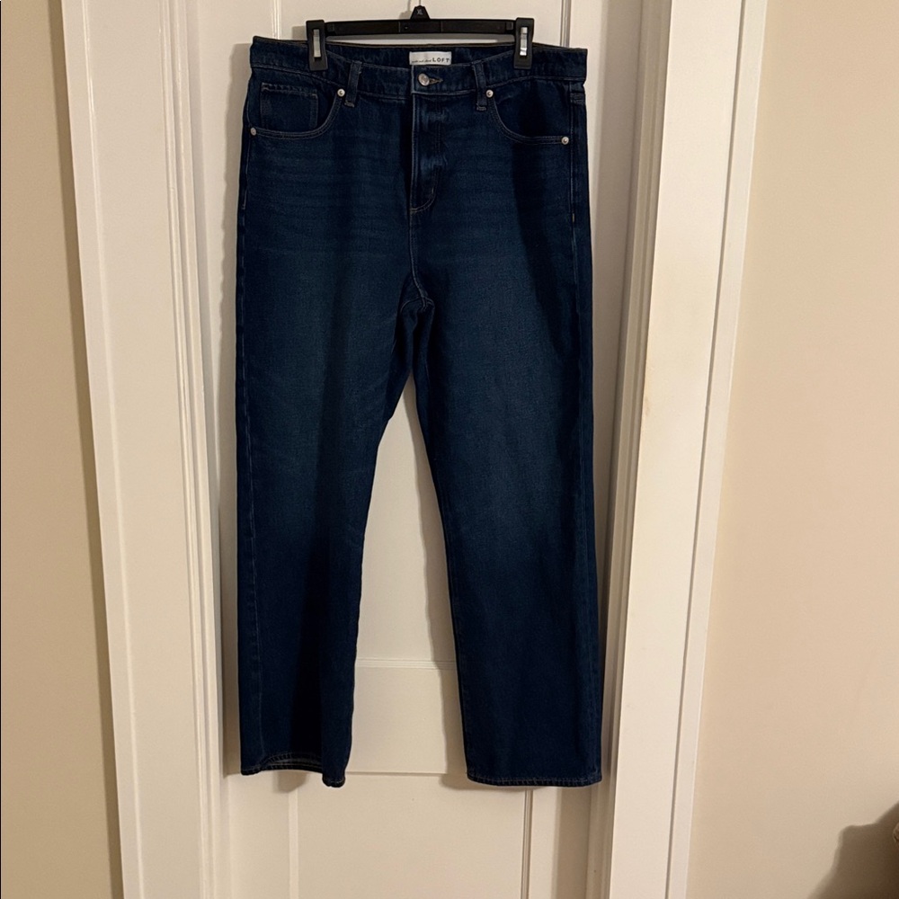 Loft slouchy boyfriend jeans size 31 / 12 like new!